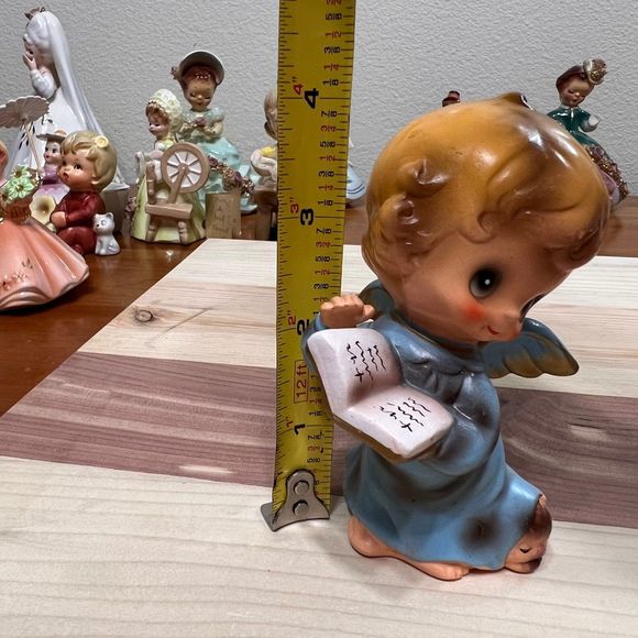 Vintage Josef Originals Angel Boy Figurine Christmas Ornament Holiday Decor - Picture 10 of 10